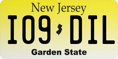 NJ license plate I09DIL