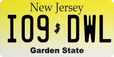 NJ license plate I09DWL