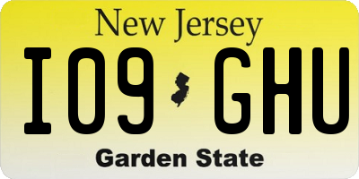 NJ license plate I09GHU
