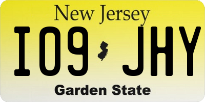 NJ license plate I09JHY