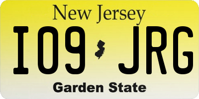 NJ license plate I09JRG