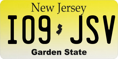 NJ license plate I09JSV