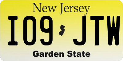 NJ license plate I09JTW