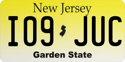 NJ license plate I09JUC