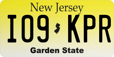 NJ license plate I09KPR