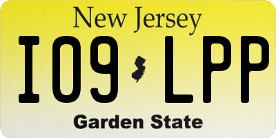 NJ license plate I09LPP