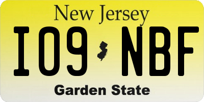 NJ license plate I09NBF