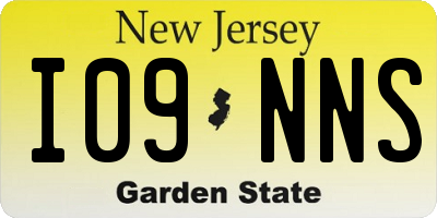 NJ license plate I09NNS
