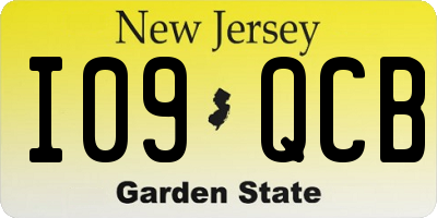 NJ license plate I09QCB