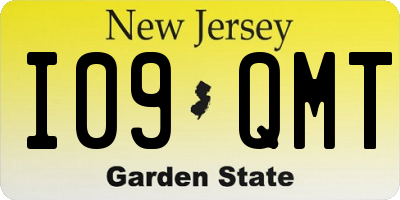 NJ license plate I09QMT
