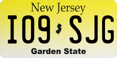 NJ license plate I09SJG