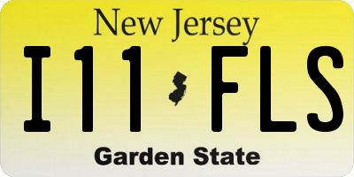 NJ license plate I11FLS