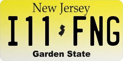 NJ license plate I11FNG