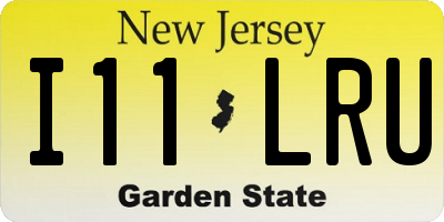 NJ license plate I11LRU