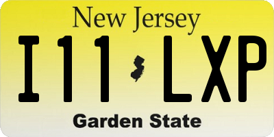 NJ license plate I11LXP