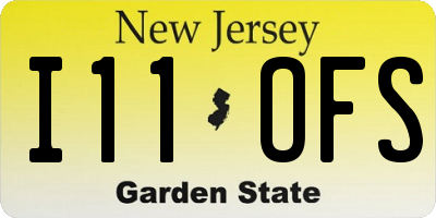 NJ license plate I11OFS