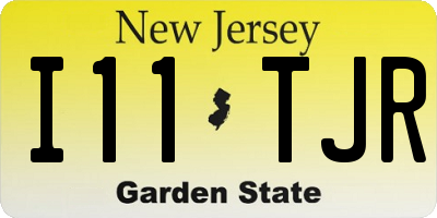 NJ license plate I11TJR
