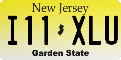 NJ license plate I11XLU