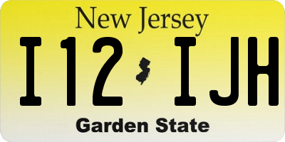 NJ license plate I12IJH
