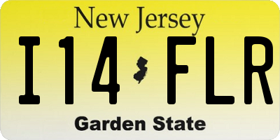 NJ license plate I14FLR