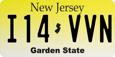 NJ license plate I14VVN
