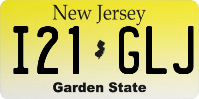 NJ license plate I21GLJ