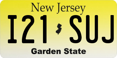 NJ license plate I21SUJ