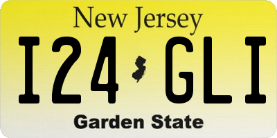 NJ license plate I24GLI