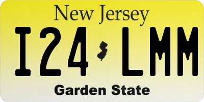 NJ license plate I24LMM