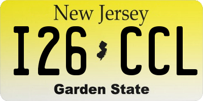 NJ license plate I26CCL