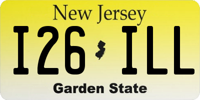 NJ license plate I26ILL