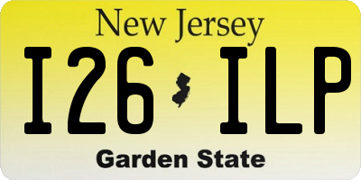 NJ license plate I26ILP