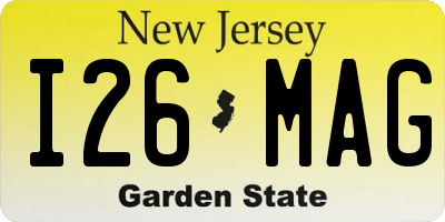 NJ license plate I26MAG