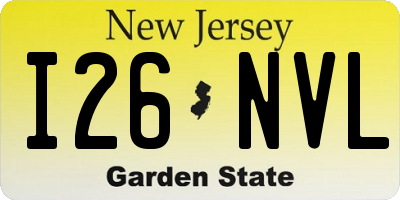 NJ license plate I26NVL