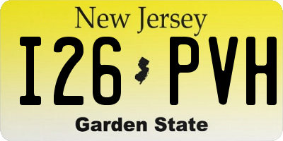 NJ license plate I26PVH