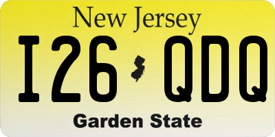 NJ license plate I26QDQ