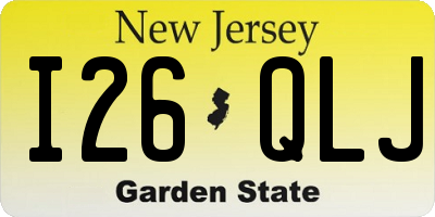 NJ license plate I26QLJ