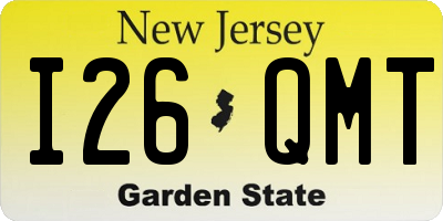NJ license plate I26QMT