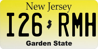 NJ license plate I26RMH