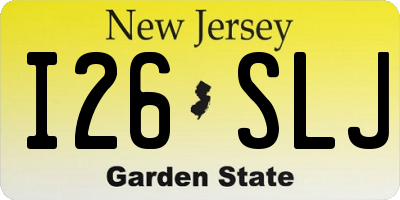 NJ license plate I26SLJ