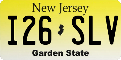 NJ license plate I26SLV