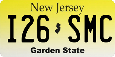 NJ license plate I26SMC
