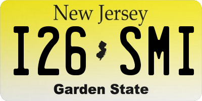 NJ license plate I26SMI