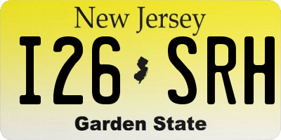 NJ license plate I26SRH
