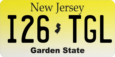 NJ license plate I26TGL