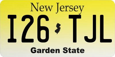 NJ license plate I26TJL