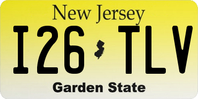 NJ license plate I26TLV