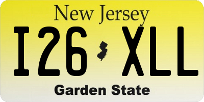 NJ license plate I26XLL