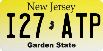 NJ license plate I27ATP