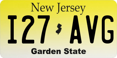 NJ license plate I27AVG